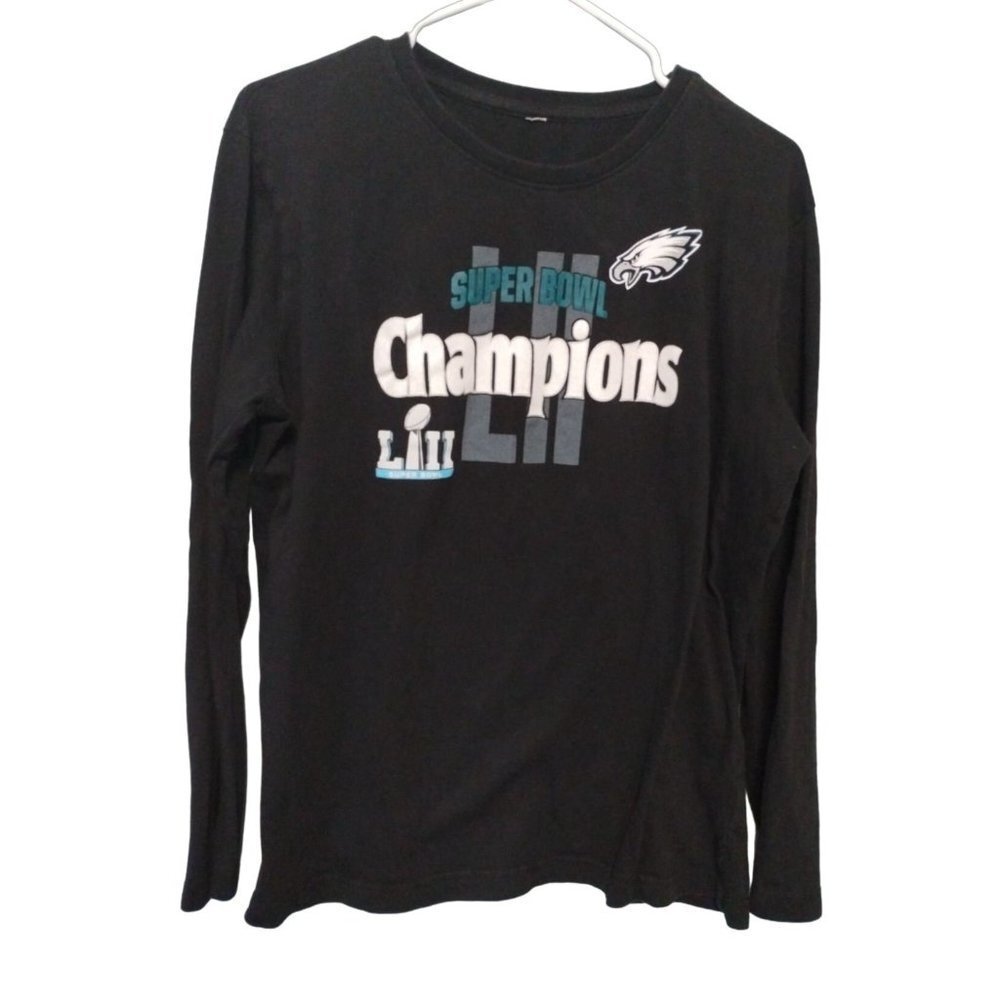 Women's Philadelphia Eagles Crew Neck Long Sleeve Green Black White X-Large Supe